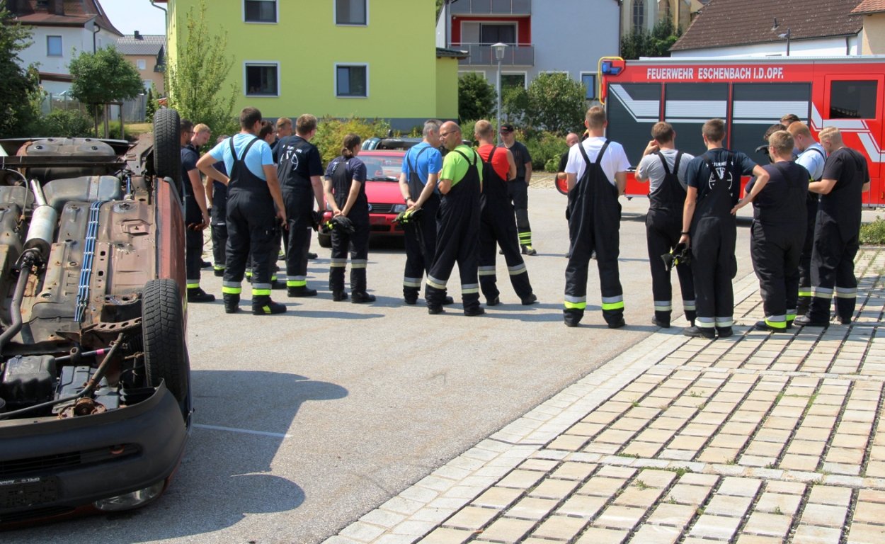 Feuerwehr Eschenbach Einsatzübung Unfall