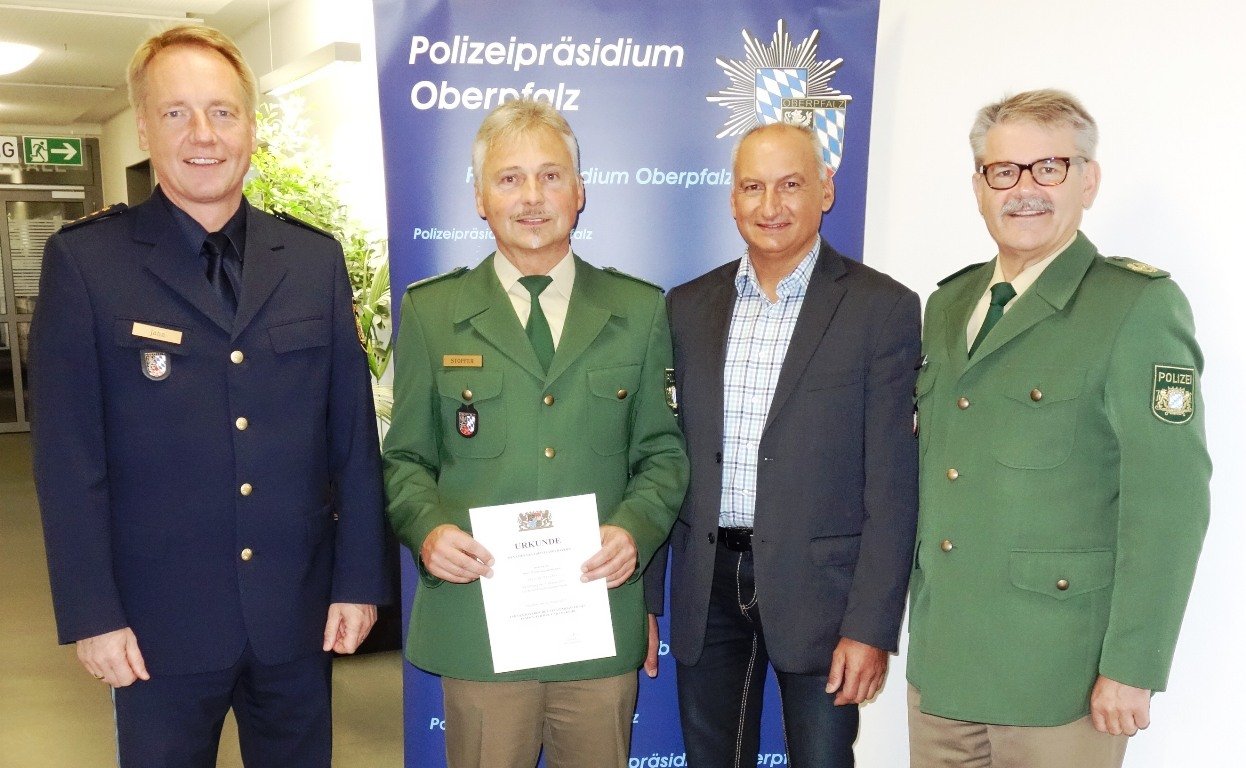 Beförderung Werner Stopfer Polizei Eschenbach