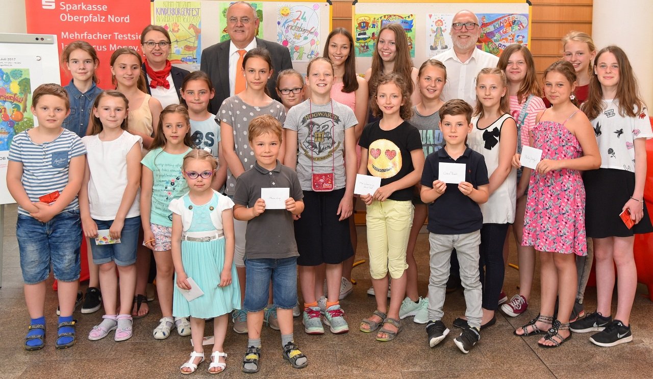 Malwettbewerb Gewinner Kinderbürgerfest Weiden 2017
