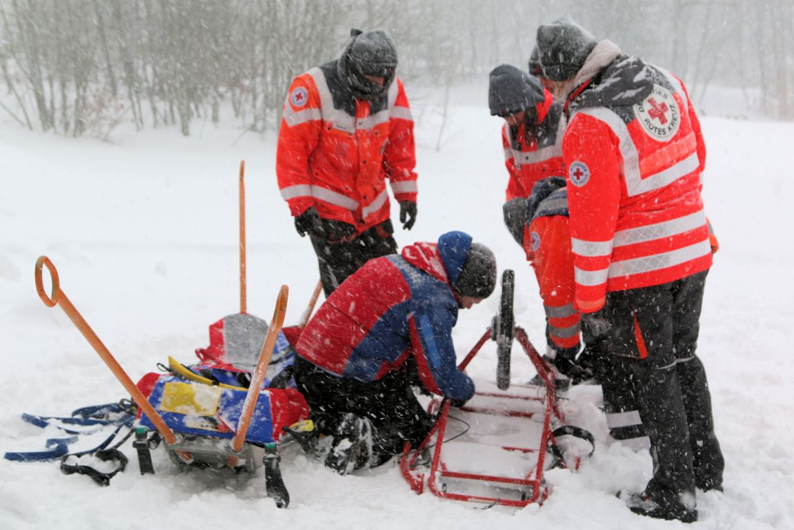 BRK Bereitschaften Rettungsdienst Einsatz Schnee Einsatz