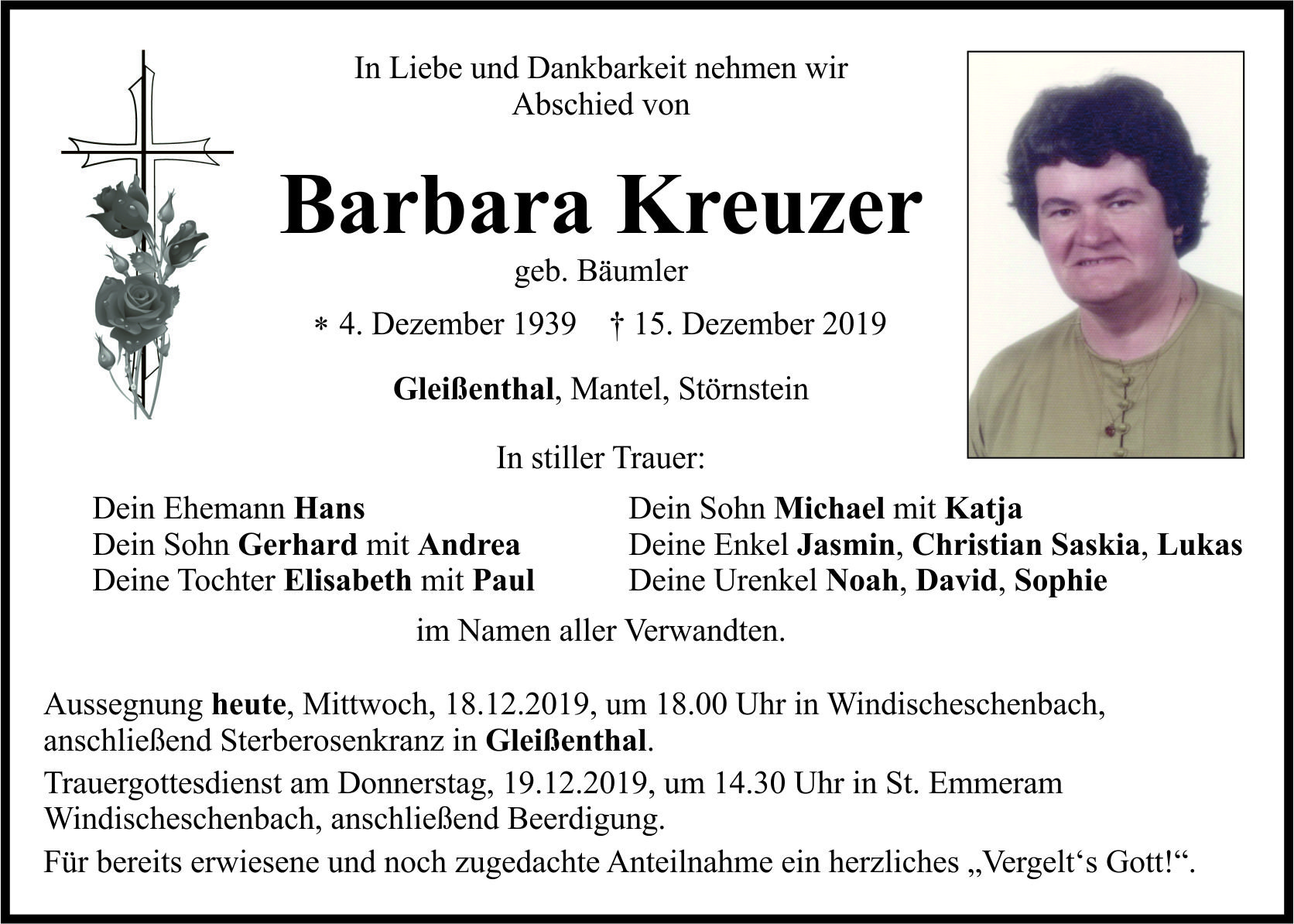 Barbara Kreuzer, Windischeschenbach