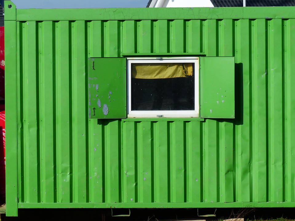 Baucontainer, Raumzelle, Fenster