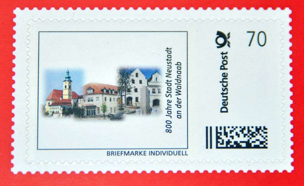 Briefmarke Sparkasse 800 Jahre Neustadt (2)