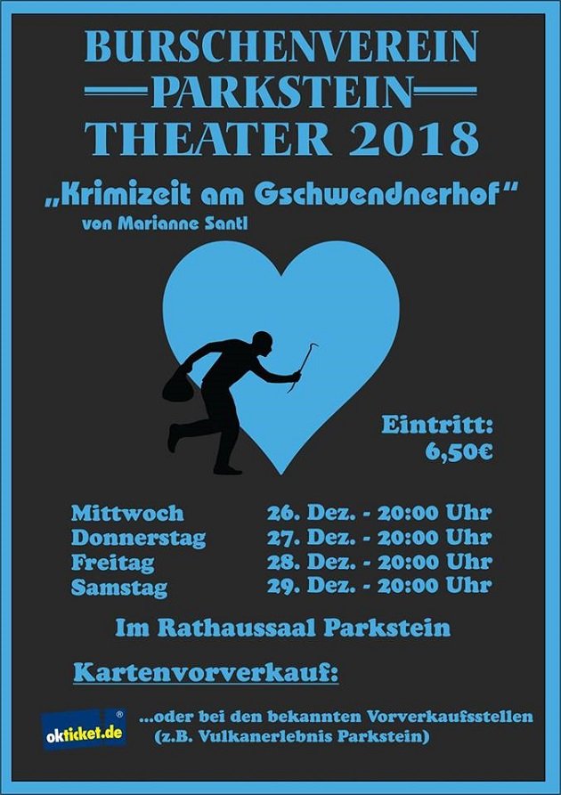 Burschenverein Parkstein Theaterstück Krimizeit am Gschwendnerhof