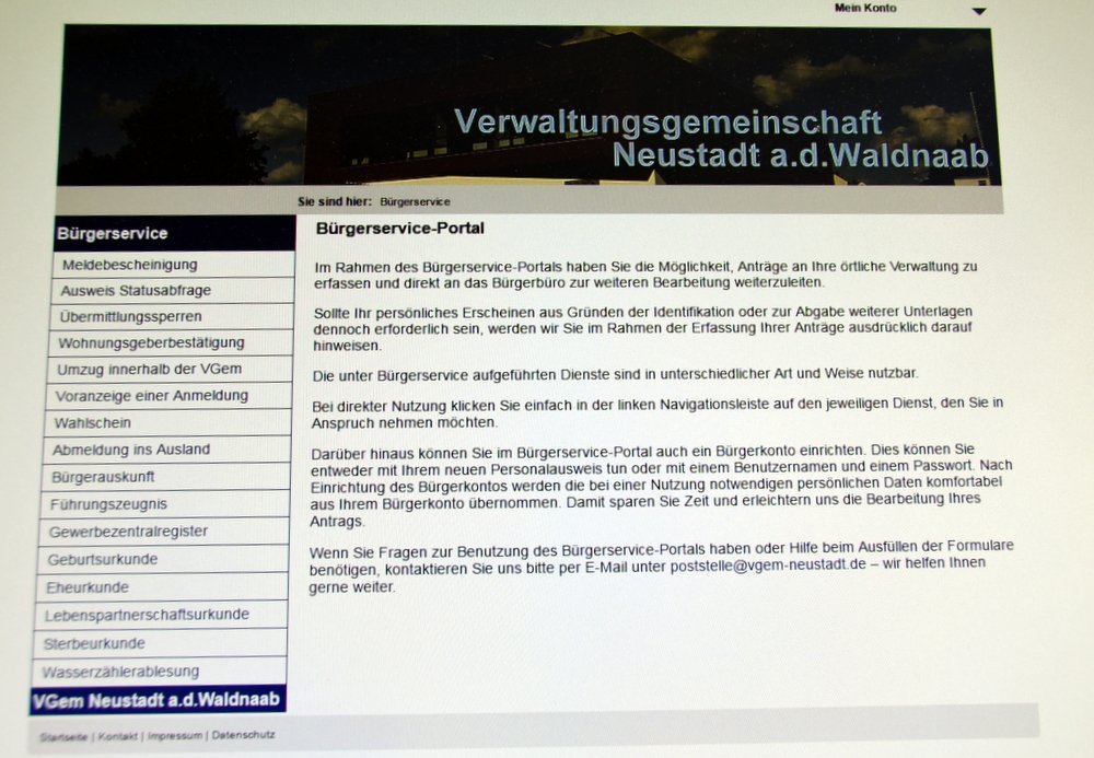 Bürgerservice-Portal Verwaltungsgemeinschaft Neustadt