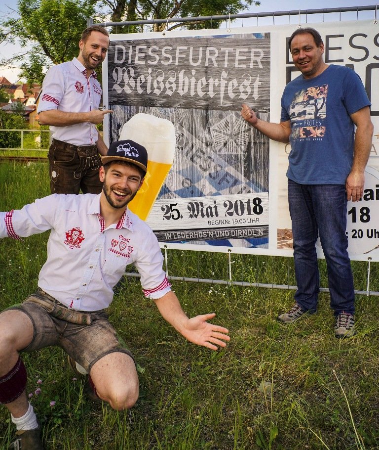 Auch die Neidaffer treten heuer beim Weißbierfest am 25. Mai in Dießfurt auf!