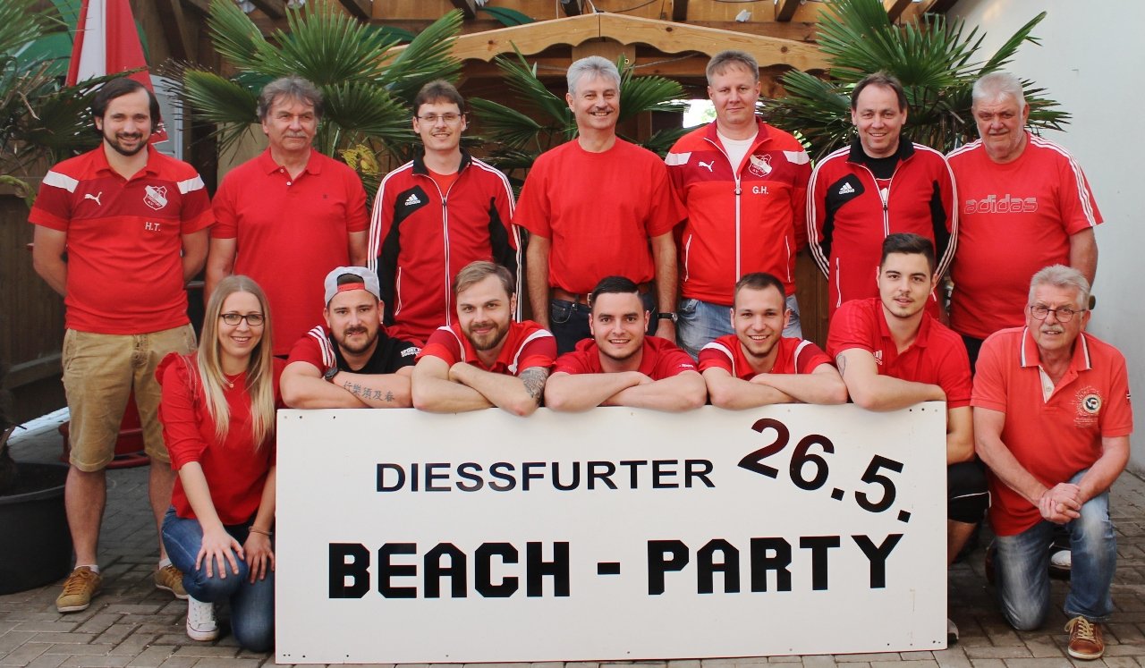 Dießfurt Beachparty Team Foto