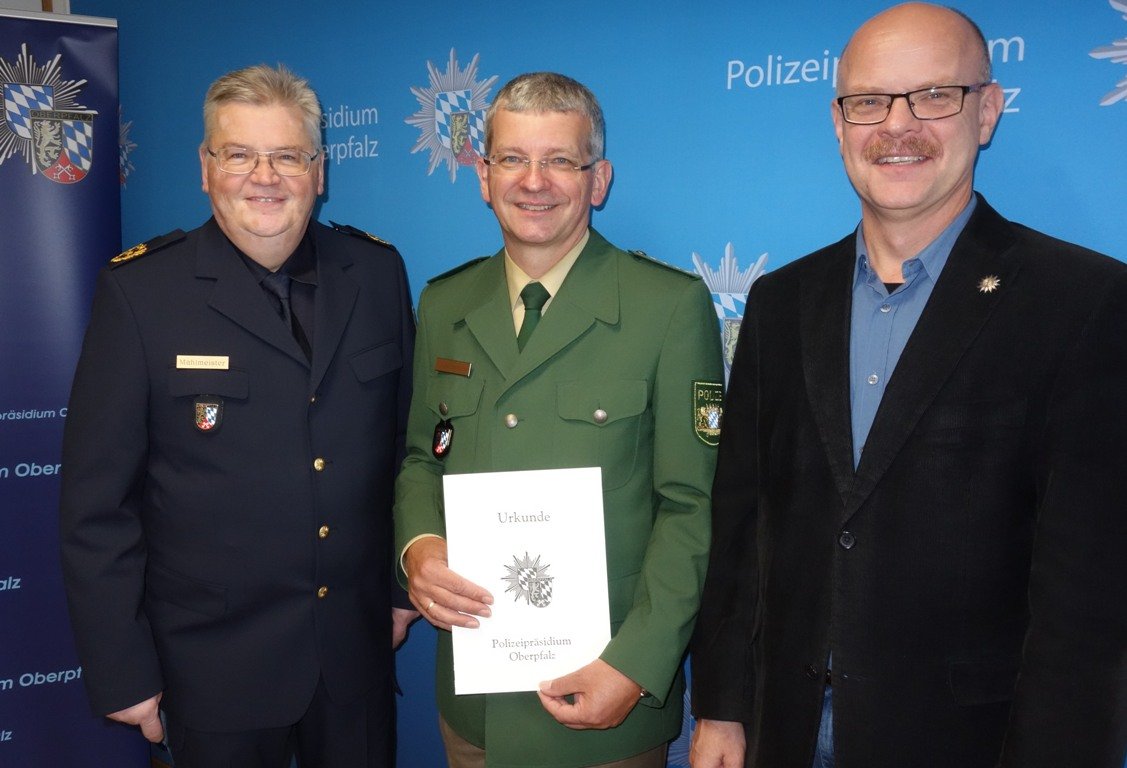 EPHK_Schönfelder Dienstjubiläum Polizei Beamte Polizei Oberpfalz