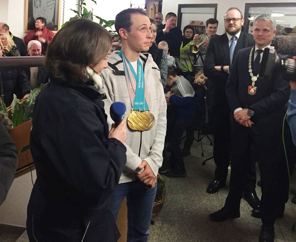 Eric Frenzel Empfang Flossenbürg Olympische Winterspiele Pyeongchang Gabi (9)