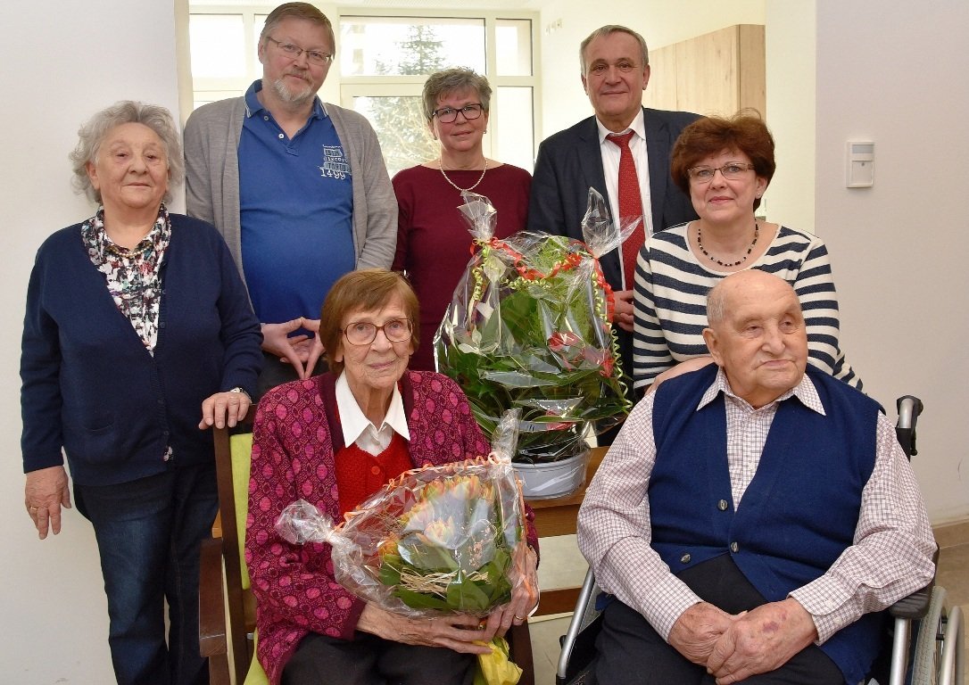 Erna Rother und Heinz Rother Gnadenhochzeit 70 Jahre Ehe 1