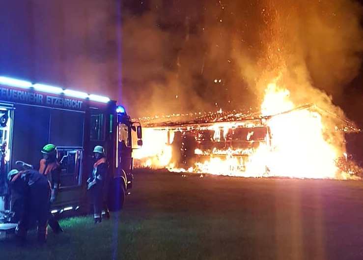 Feuerwehreinsatz Rothenstadt Scheine brennt