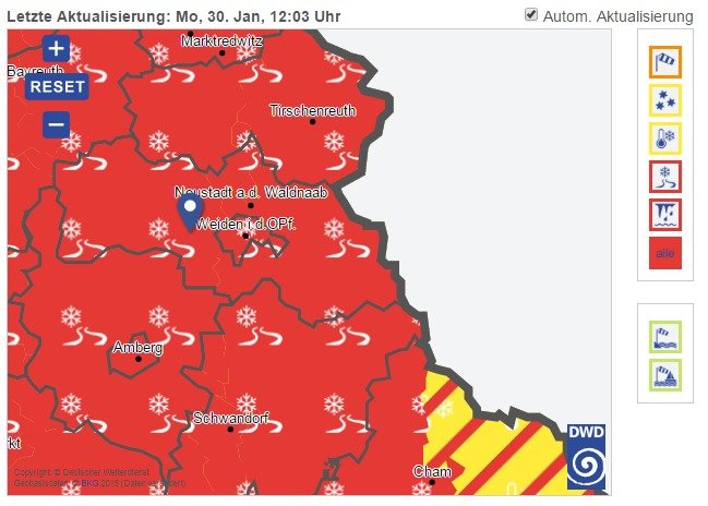 Deutscher Wetterdienst Karte Wetterwarnung