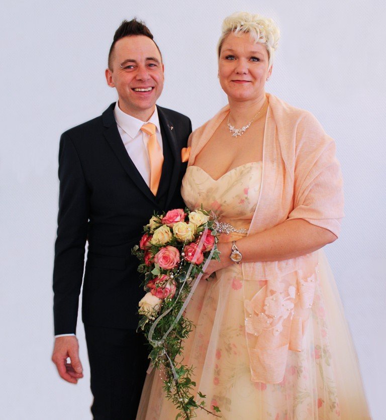 Hochzeit Hochzeitspaar Claus Lehner und Nancy Flieger, geb. Stallbaum,