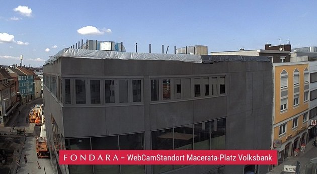 Fondara Webcam Weiden NOC Nordoberpfalz Center Weiden Screenshot Baufortschritt 04.2019