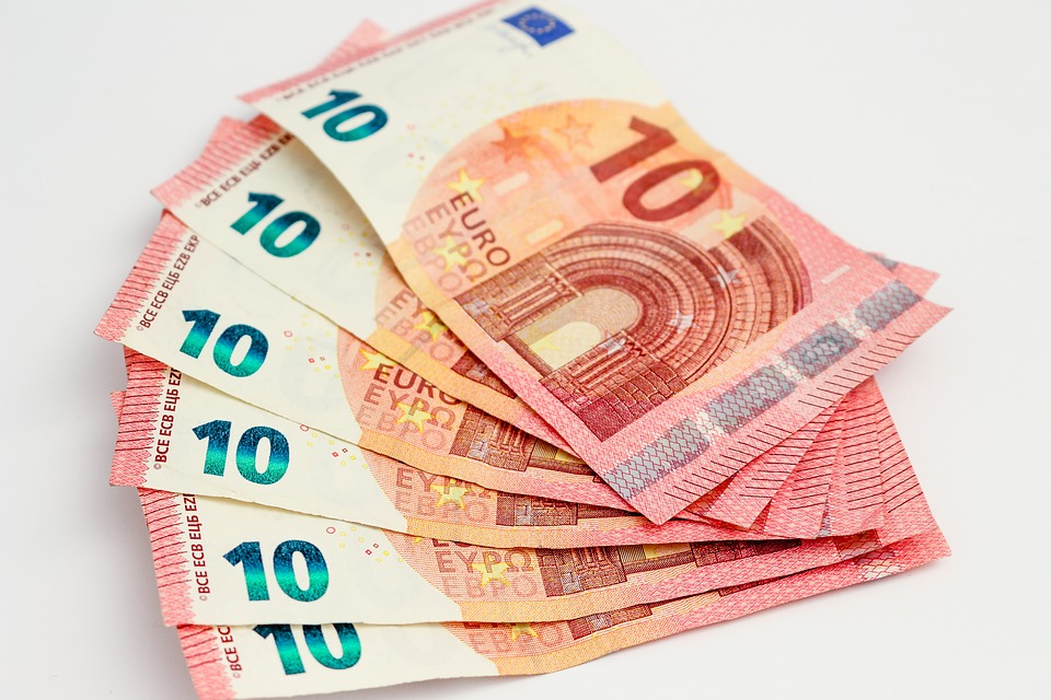 Geld 10 Euro Scheine Rechnung währung Banknoten Symbol