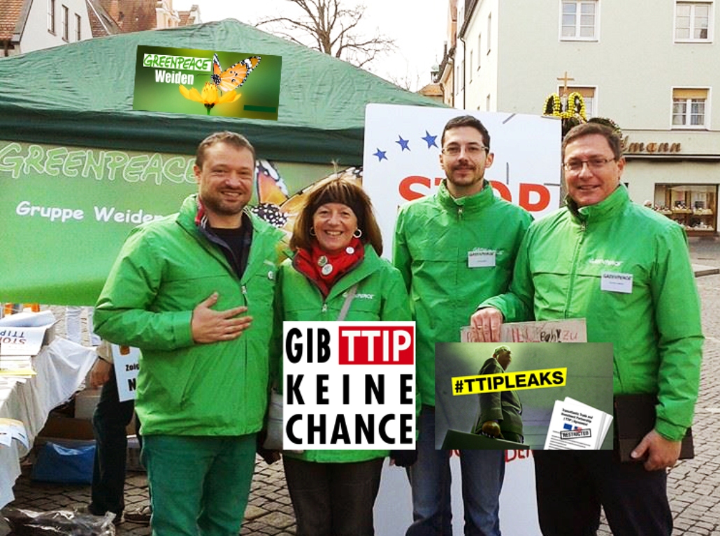 Greenpeace, Weiden, TTIP, Leseraum