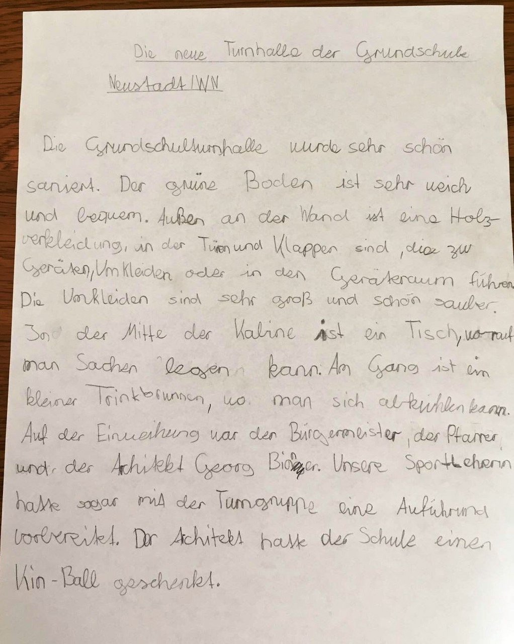Grundschule Neustadt Text Moritz