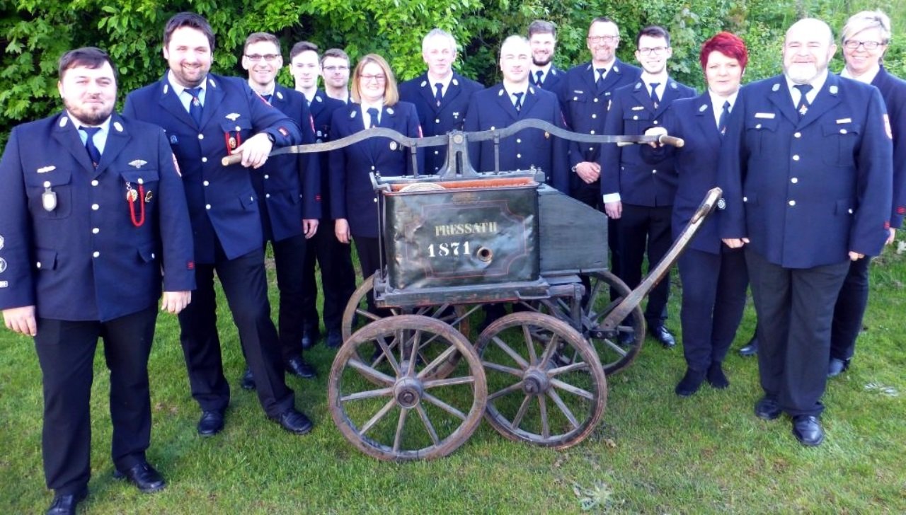 Gruppenfoto_Festausschuss Feuerwehr Pressath 150 Jahre Jubiläum 2021