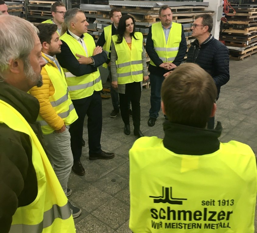 Helmut_Keck Führung Firma Schmelzer Metall Waldershof