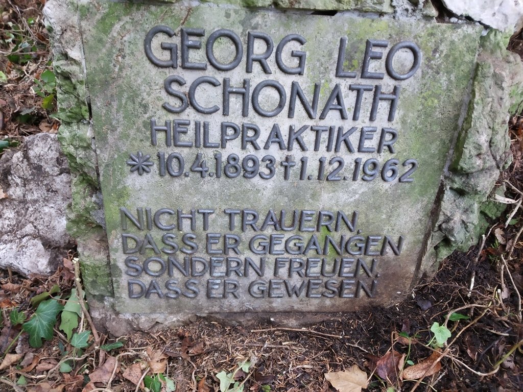 Der Heilpraktiker Georg Leo Schonath hat von 1893 bis 1962 gelebt. Bild: Hubert Schmidt. 