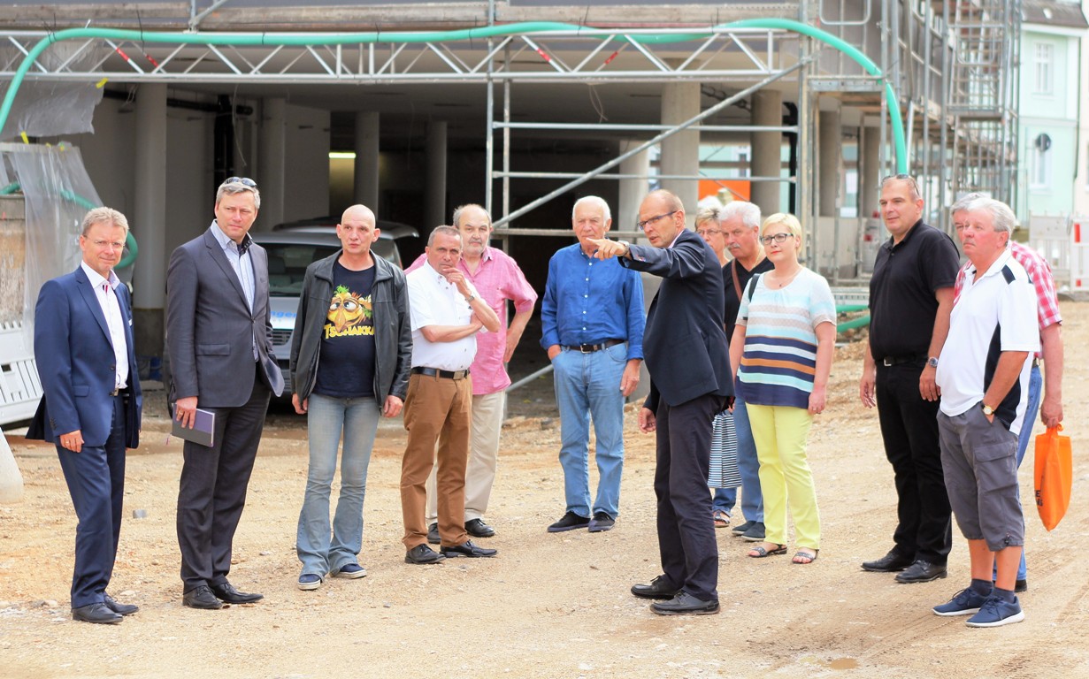 Baustelle Klinikum Weiden CSU Stadtrat