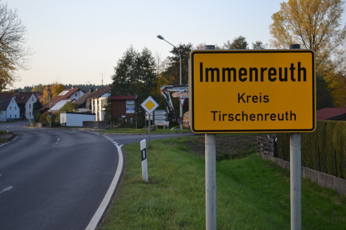 Immenreuth Symbol Ortsschild Ortseinfahrt