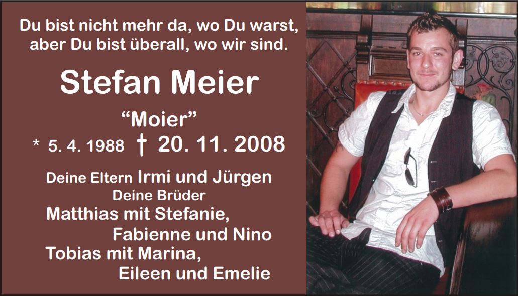 In Erinnerung an Stefan Meier