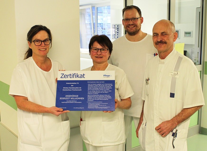 Intensivstation Krankenhaus Tirschenreuth Angehörige willkommen Ausgezeichnet Kliniken Nordoberpfalz