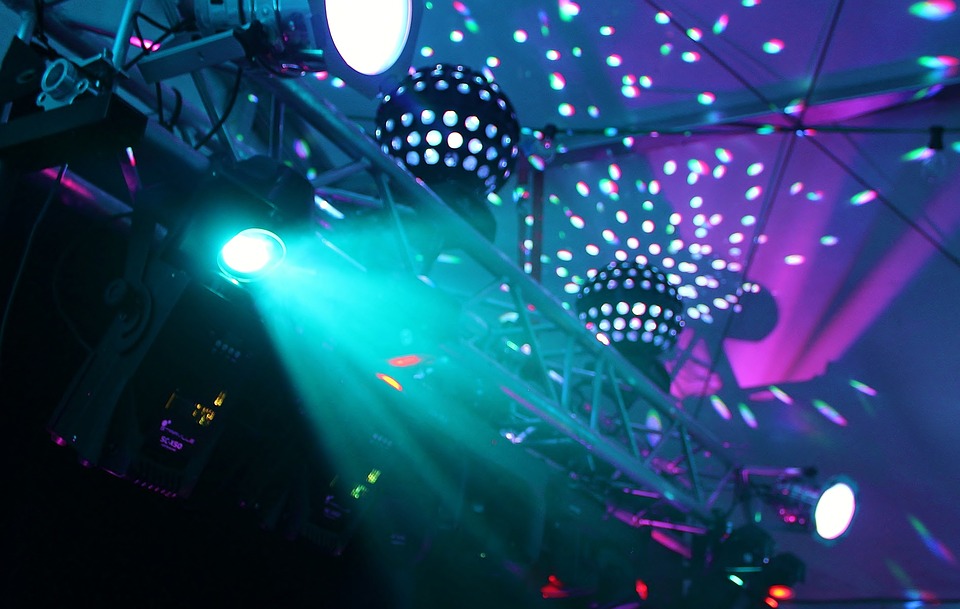 Lichttraverse, Disco, Party, Feiern, Musik, Fest, DJ