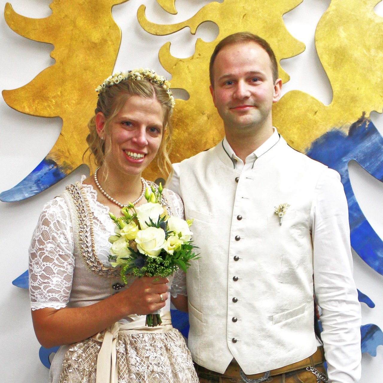 Stephanie Hösl und Martin Kastner gaben sich am 17.09.2021 das Ja-Wort. Bild: Standesamt Erbendorf