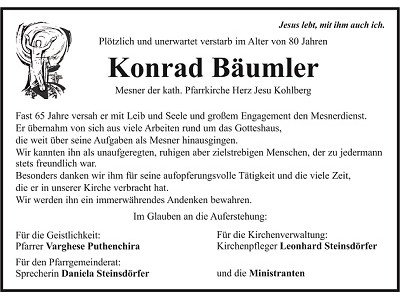 Nachruf Konrad Bäumler Kohlberg 400x300