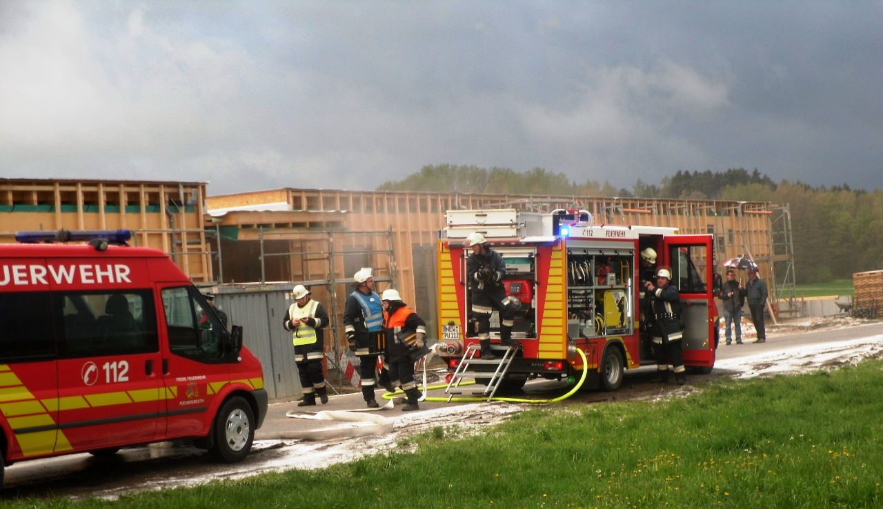 Püchersreuth Feuerwehr Einsatzübung