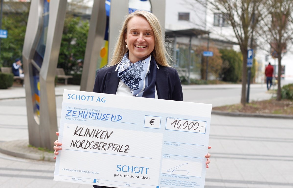 Schott AG Spende Kliniken Nordoberpfalz AG 10.000 Euro