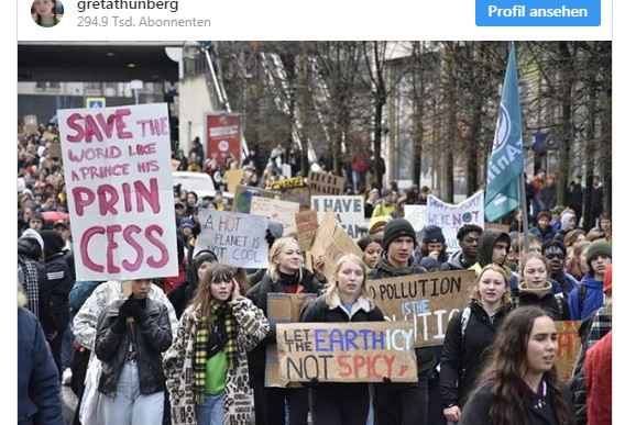 Schülerstreik Greta Thunberg