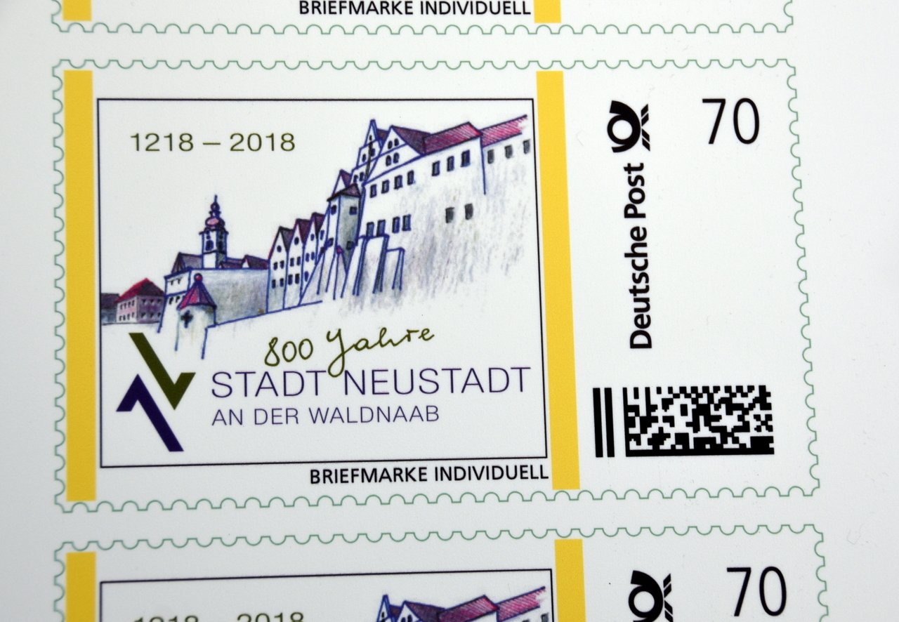 Sonderbriefmarke 800 Jahre Neustadt Waldnaab
