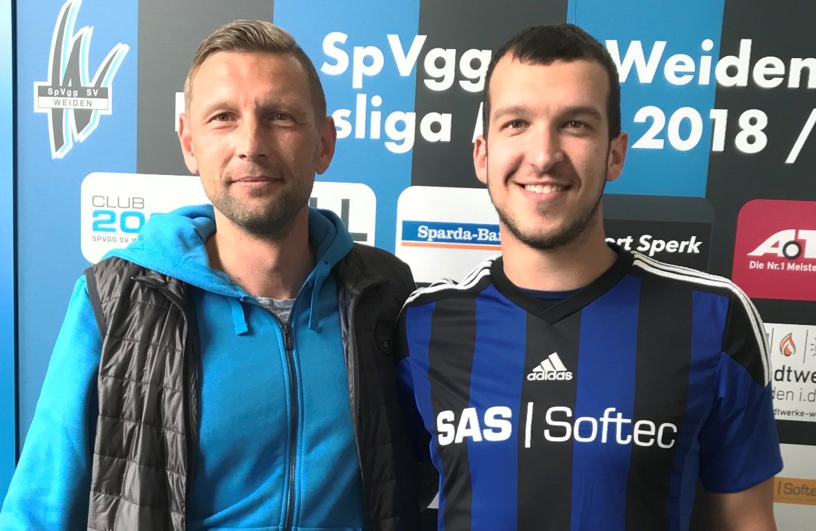 SpVgg SV Weiden Fußball Andreas Scheler Dominik Mandula