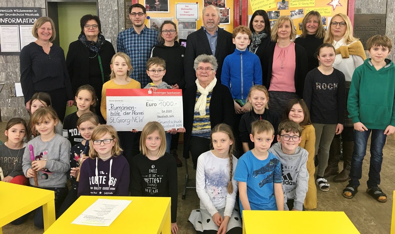 Spende Grundschule Neustadt Erna Hauer Rumänien Hilfe