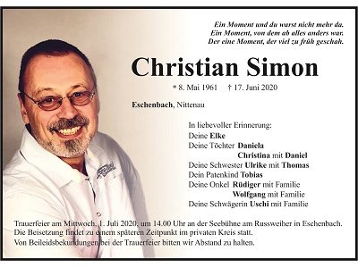 TRaueranzeige Christian Simon 400