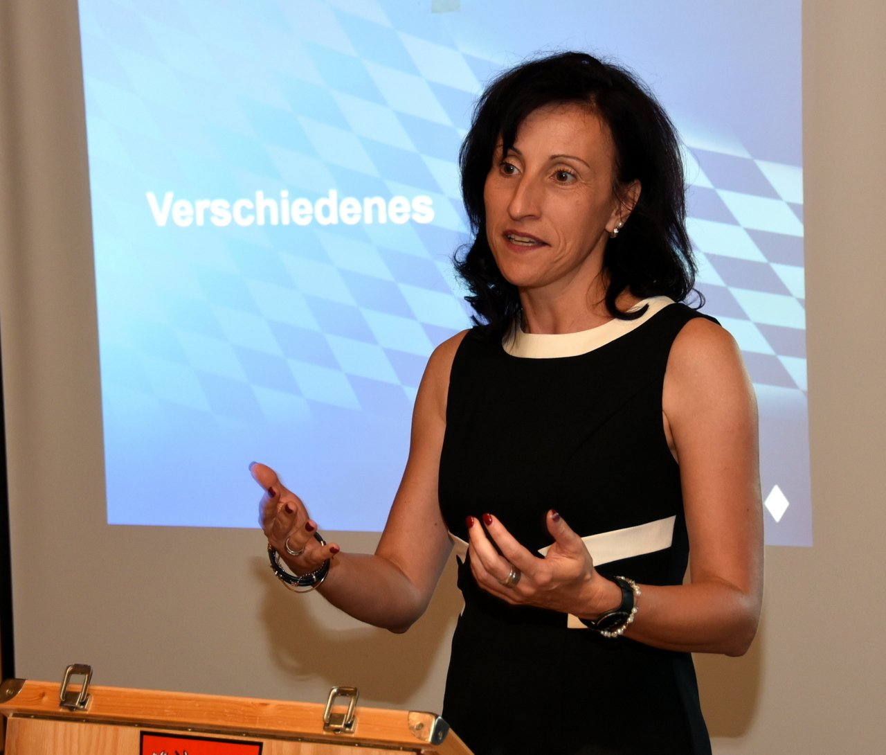 Rundum zufrieden zeigte sich CSU-Ortsvorsitzende Tanja Schiffmann mit dem Zusammenhalt in der Partei und der Entwicklung der Gemeinde Parkstein.