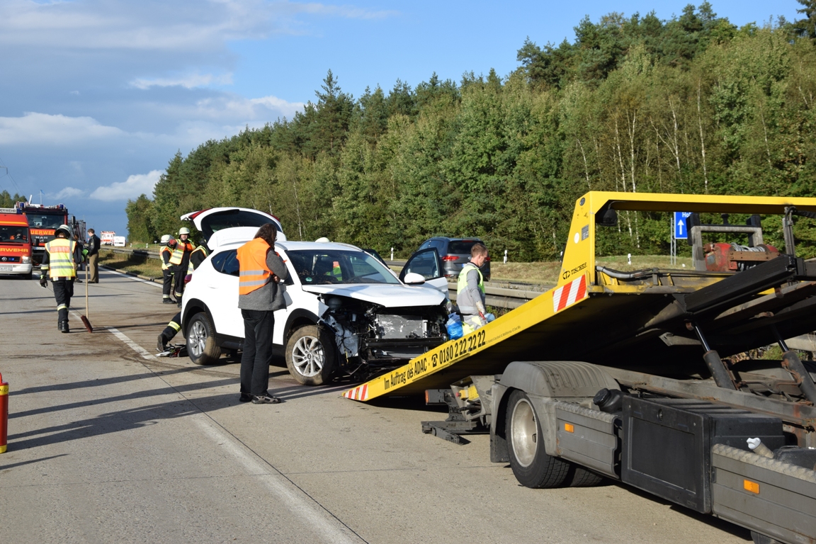 Verkehrsunfall A93, Autobahn, Grünau7