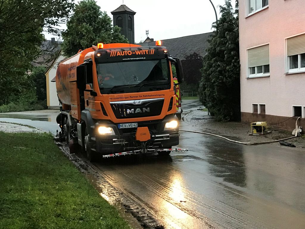 Wasserflut Regen Überschwemmung Gössenreuth Grafenwöhr 2