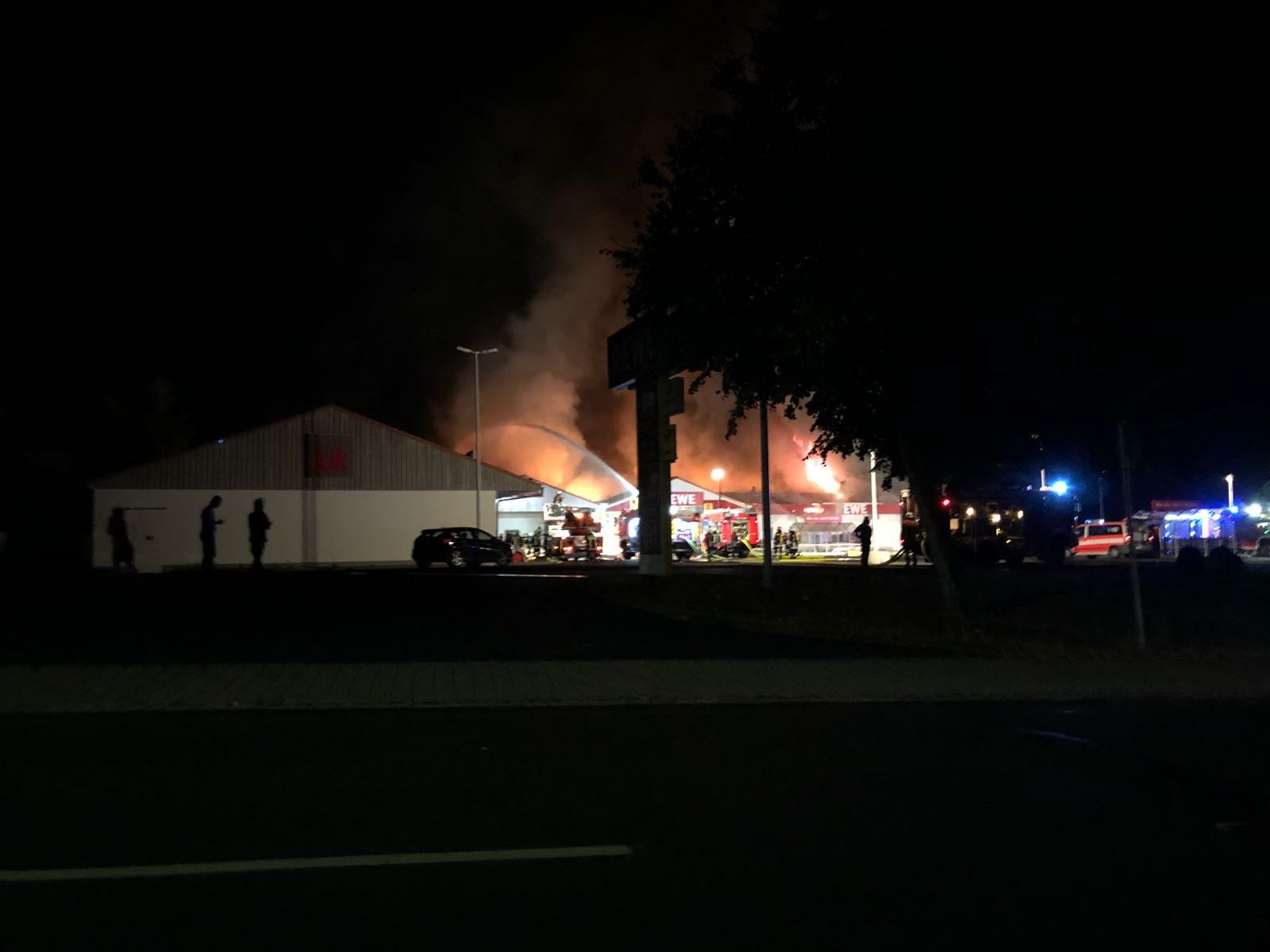 Supermarkt Wiesau Brand Feuer