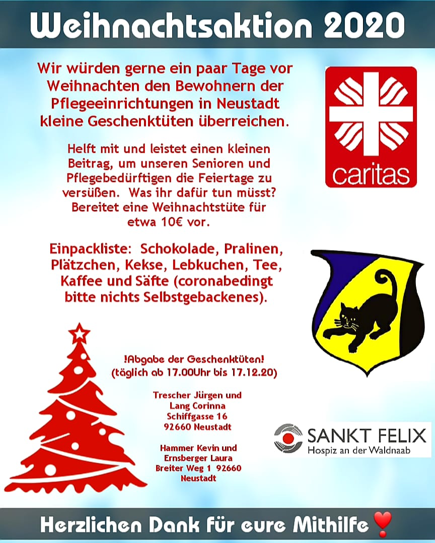 Weihnachtsaktion Faschingsverein Neustadt/WN
