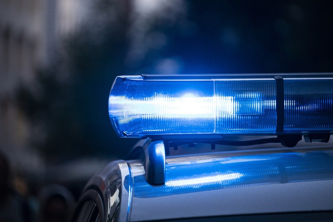 Blaulicht Polizei Symbol Polizeiauto Sirene Unfall