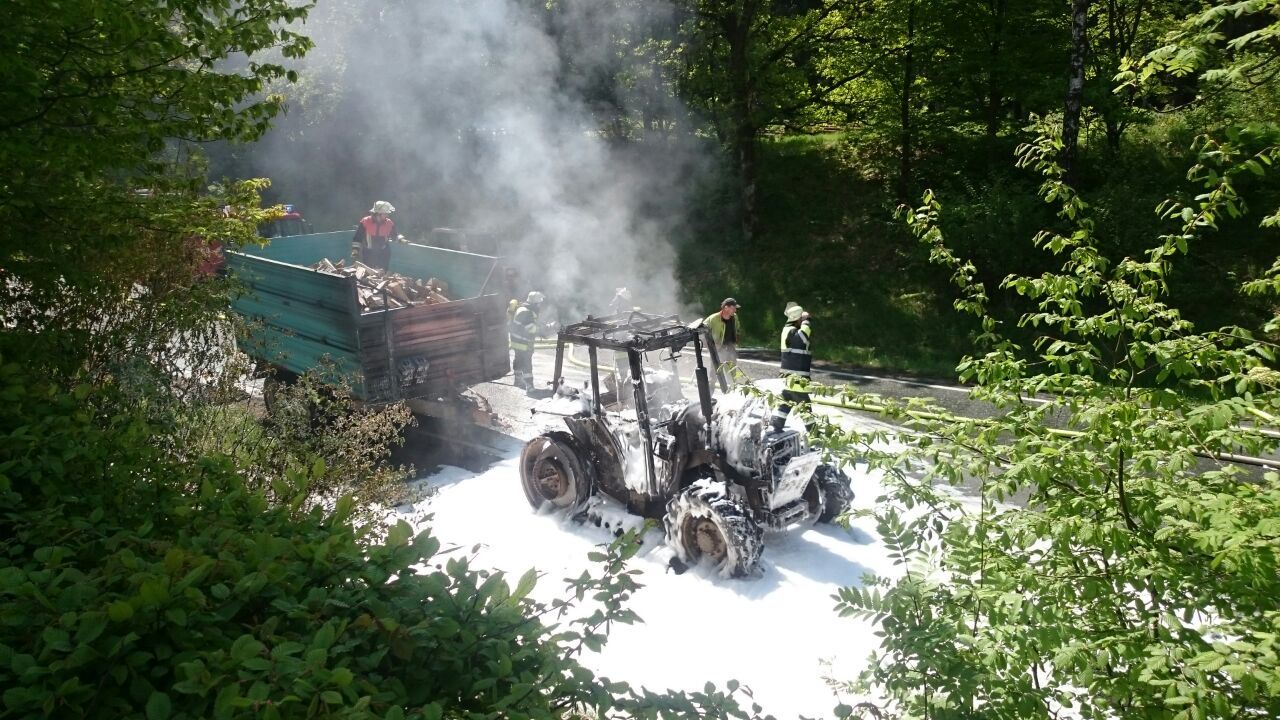 Traktorbrand in Erbendorf