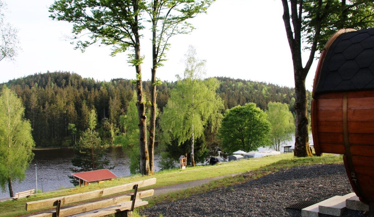 Blick über den Campingplatz am Gaisweiher. Bild: Jürgen Herda