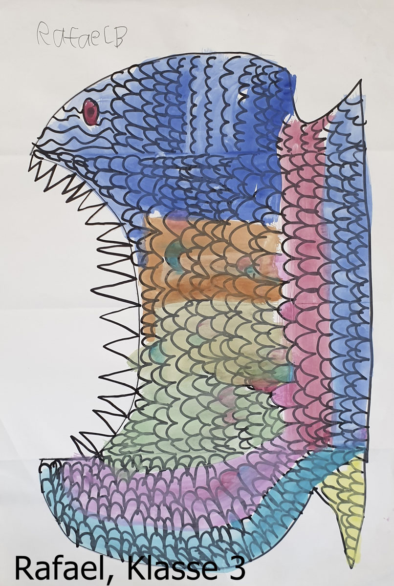 Die kleinen und großen Künstler haben einen digitalen Kunstkatalog in Farbe und Form geschaffen. Bilder: Grund- und Mittelschule Windischeschenbach