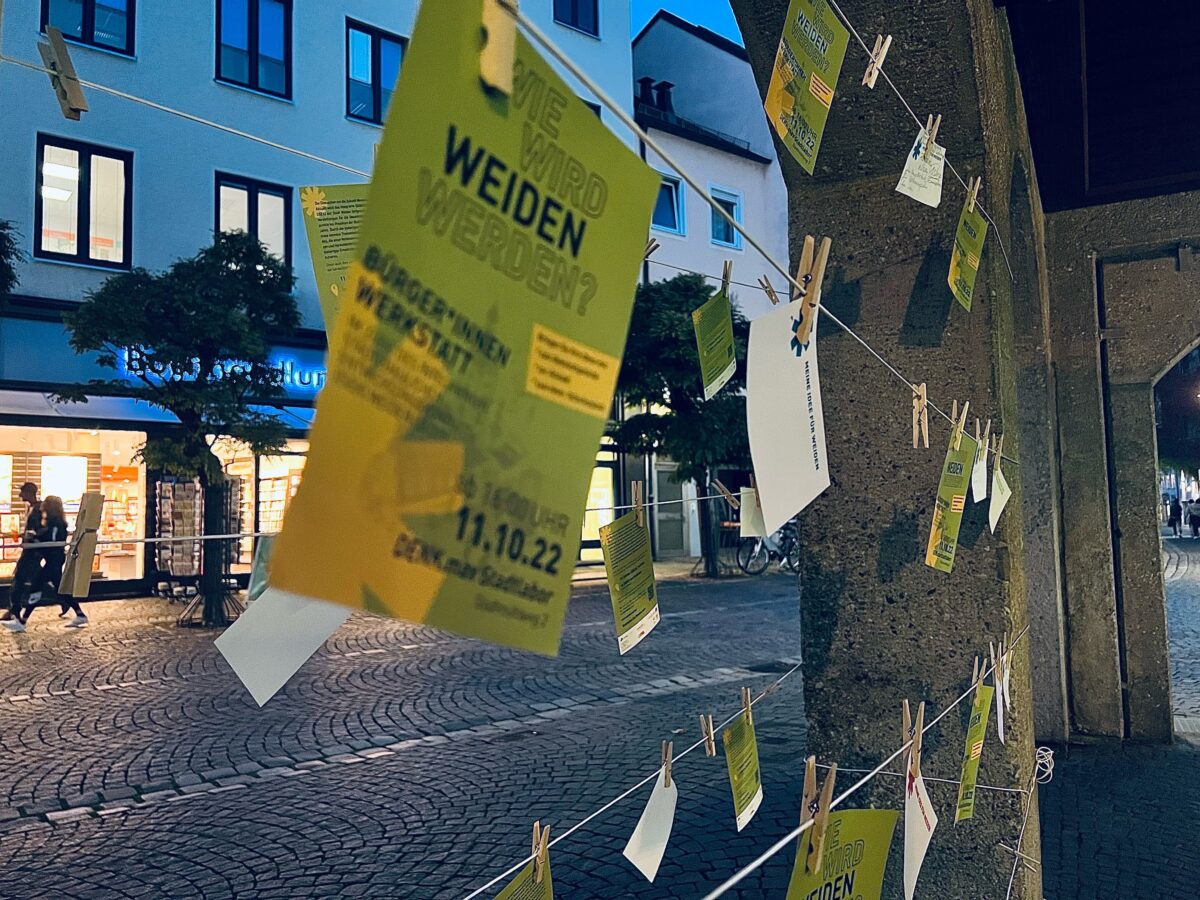 Die Weidener Bürgerinnen und Bürger werden zum mitmachen angeregt. Foto: Stadt Weiden/C. Geiger