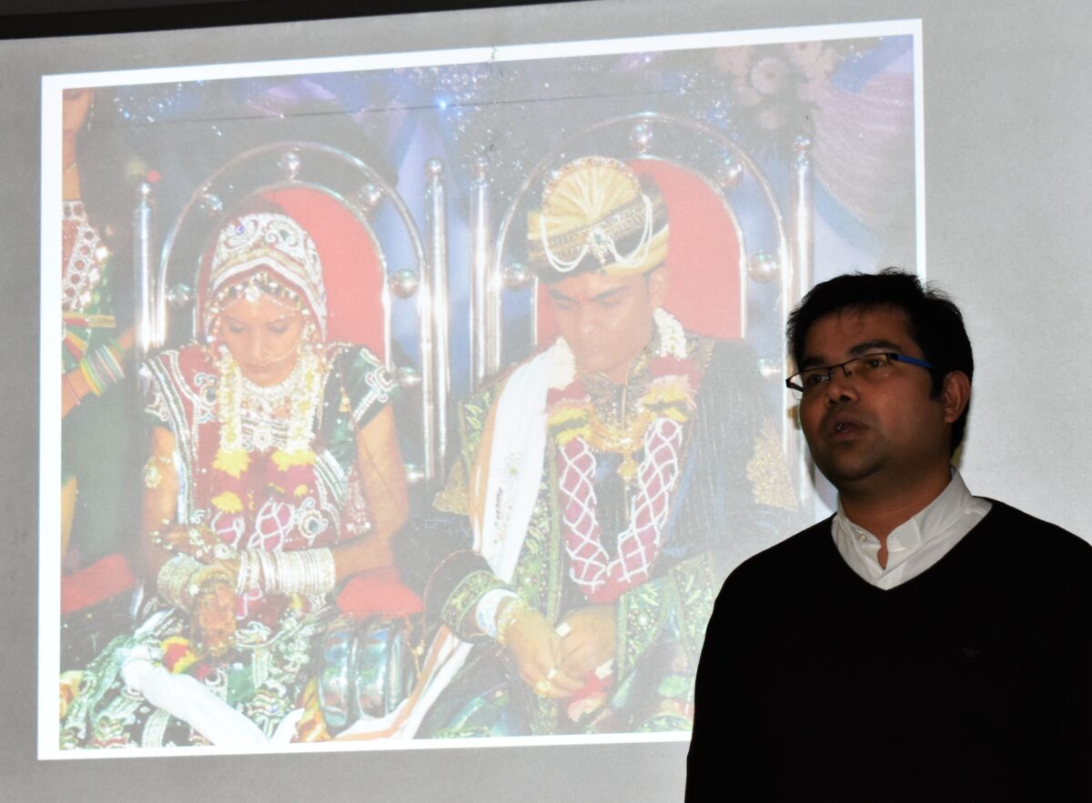 Kaplan Raveendra Reddy Ponnapati hält Vortrag über Indien