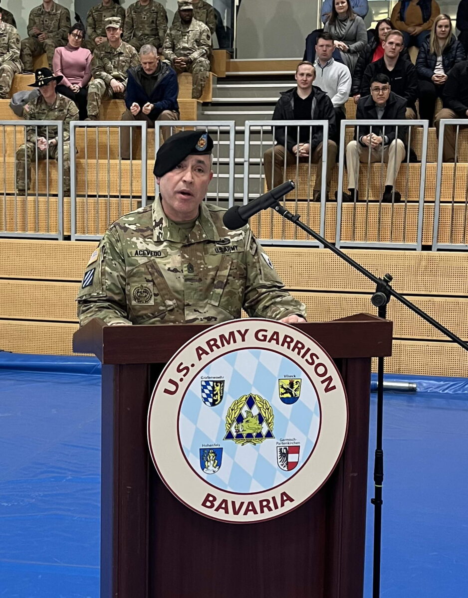 Der neue Command Sergeant Major Hermes Acevedo freut sich auf die neue Aufgabe. Foto: Gerald Morgenstern 